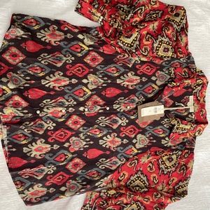 Forever that Girl multi print blouse from Anthropologie